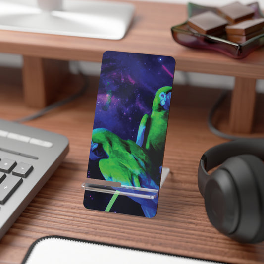 Mobile Display Stand for Smartphones, Galactic Parrot