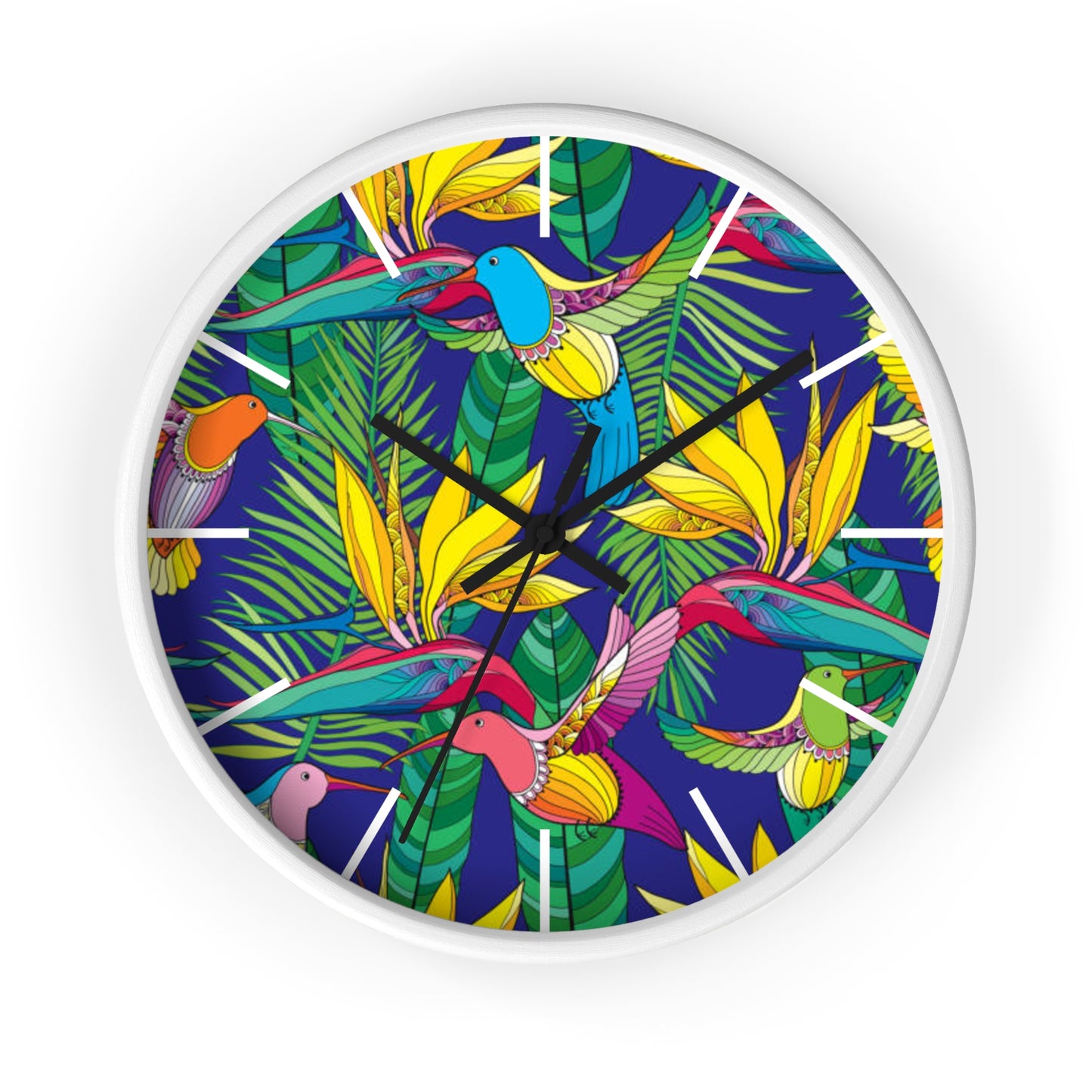 Wall Clock, Bird of Paradise Toile