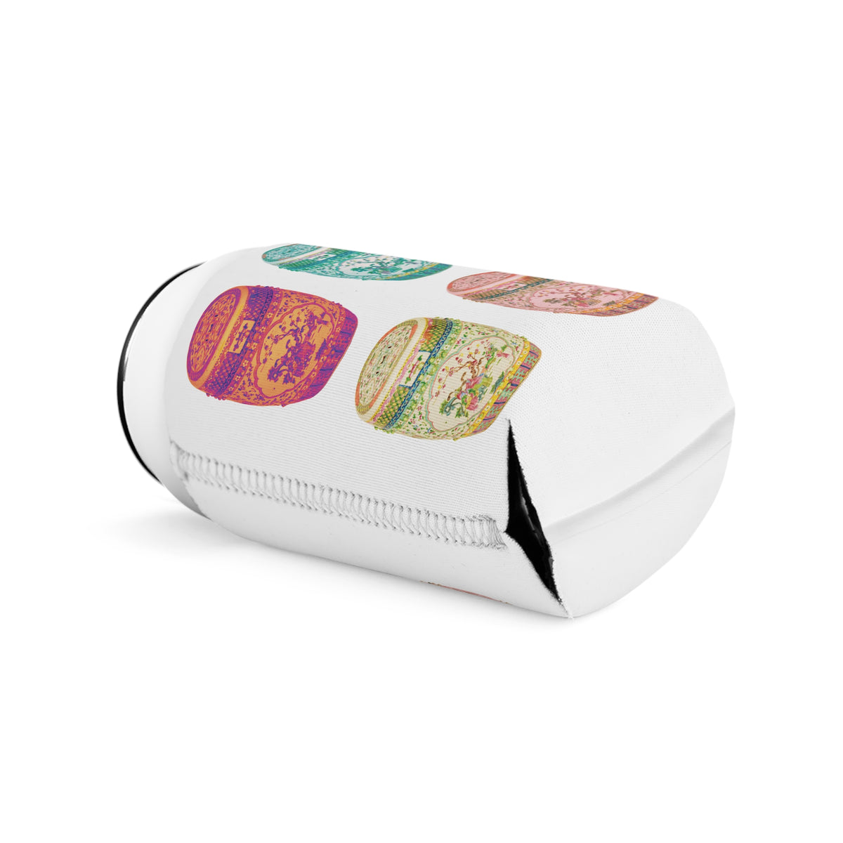 Pop Art Porcelain Stools Can Cooler Sleeve - Perfect for Outdoor Picnics