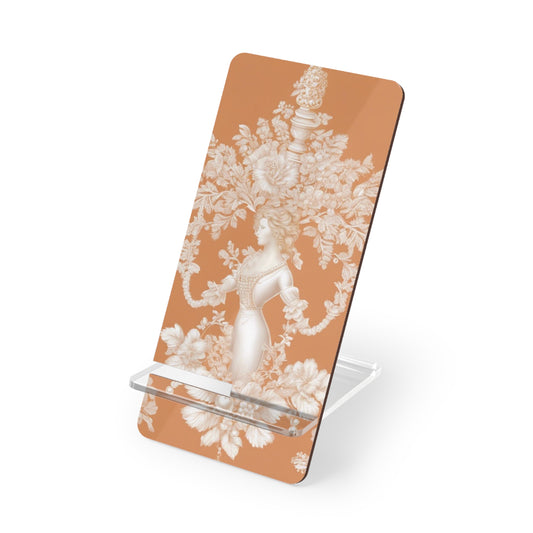 Mobile Display Stand for Smartphones, macro Pearl Lady Toile melon