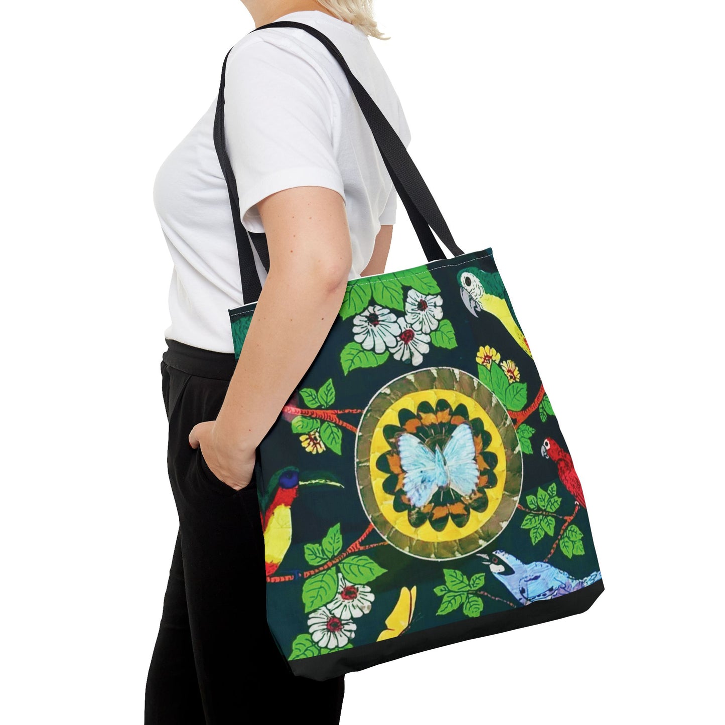 Parrots & Butterfly/Real Wings Tote Bag - 3 Sizes
