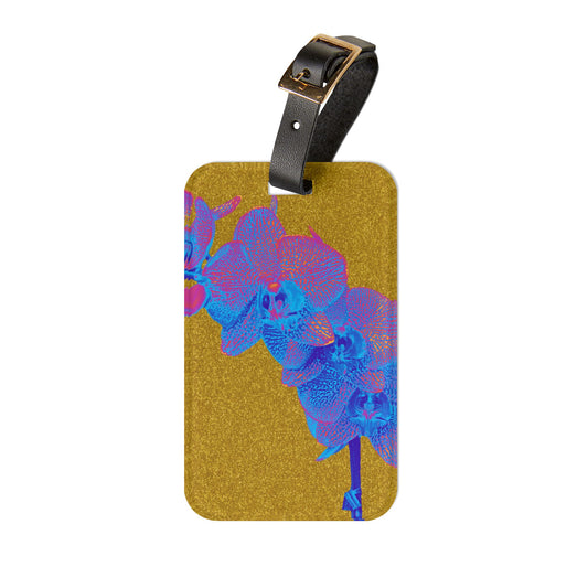 Luggage Tag - Heatwave Orchid, Gold