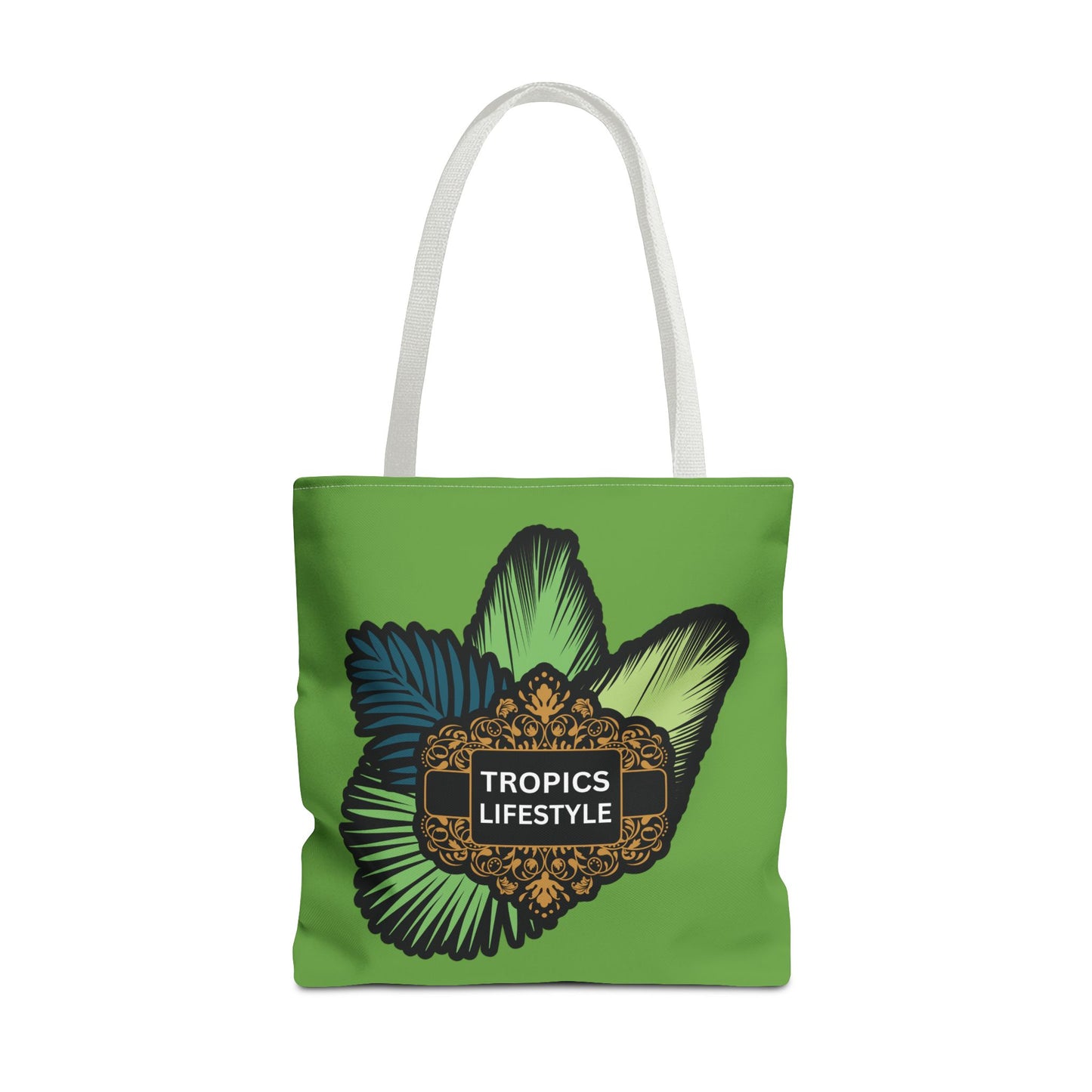 Elegant Tropics Lifestyle Logo Tote Bag - 3 Sizes, Green