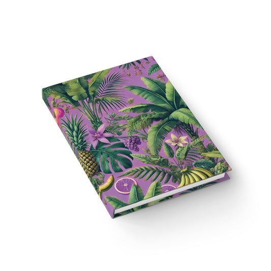 More Tropical Fruit/Deep Lilac Journal - 5" x 7"