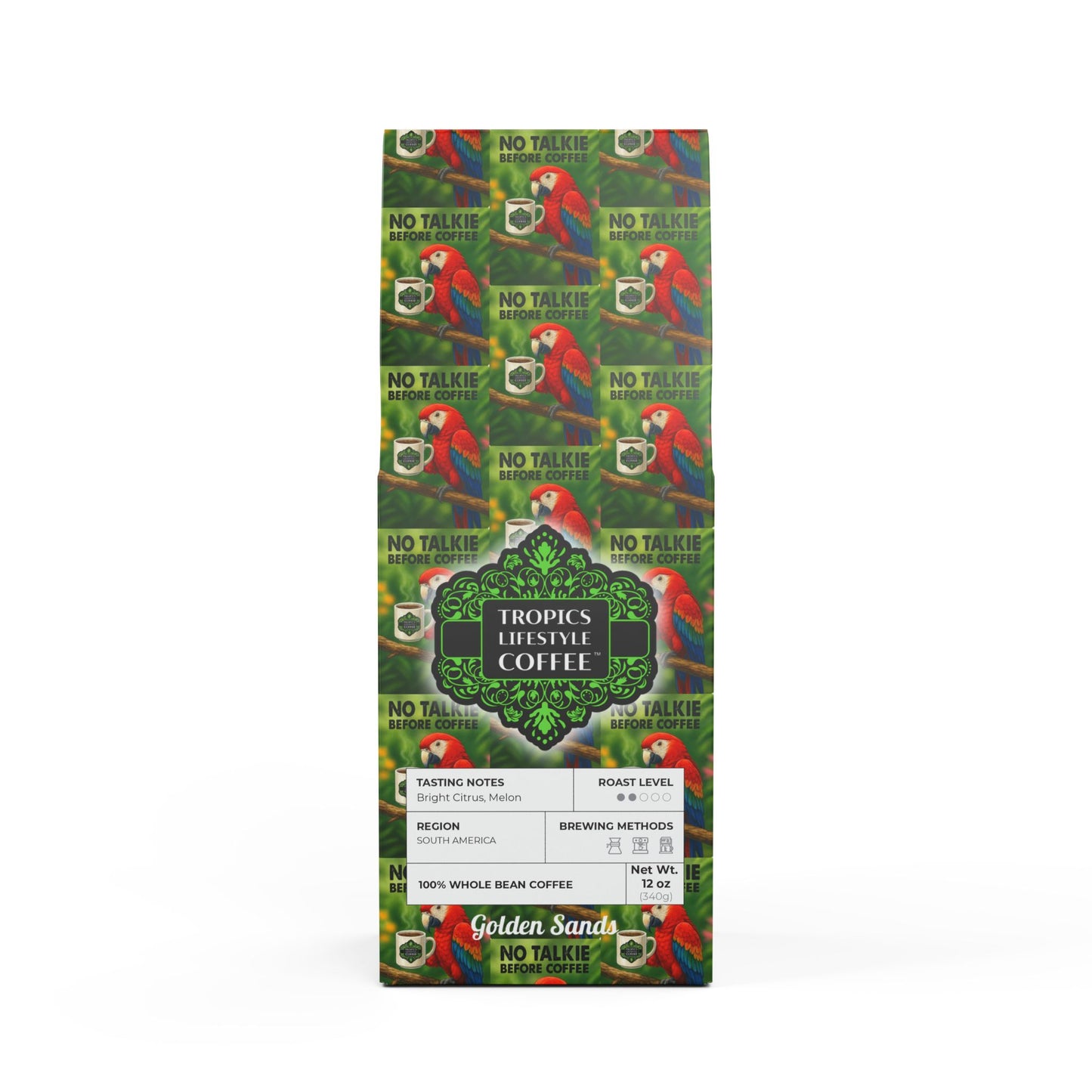 Golden Sands Single Origin™ Coffee (Light-Medium Roast) Specialty Grade / No Talkie Before Coffee