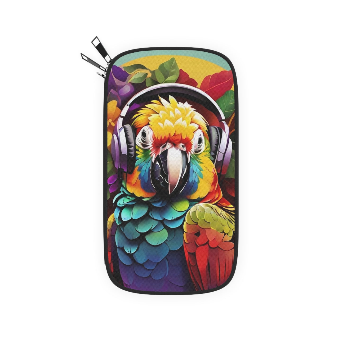 Passport Wallet – Perfect for Travelers & Adventurers / Rockin' Out Parrot