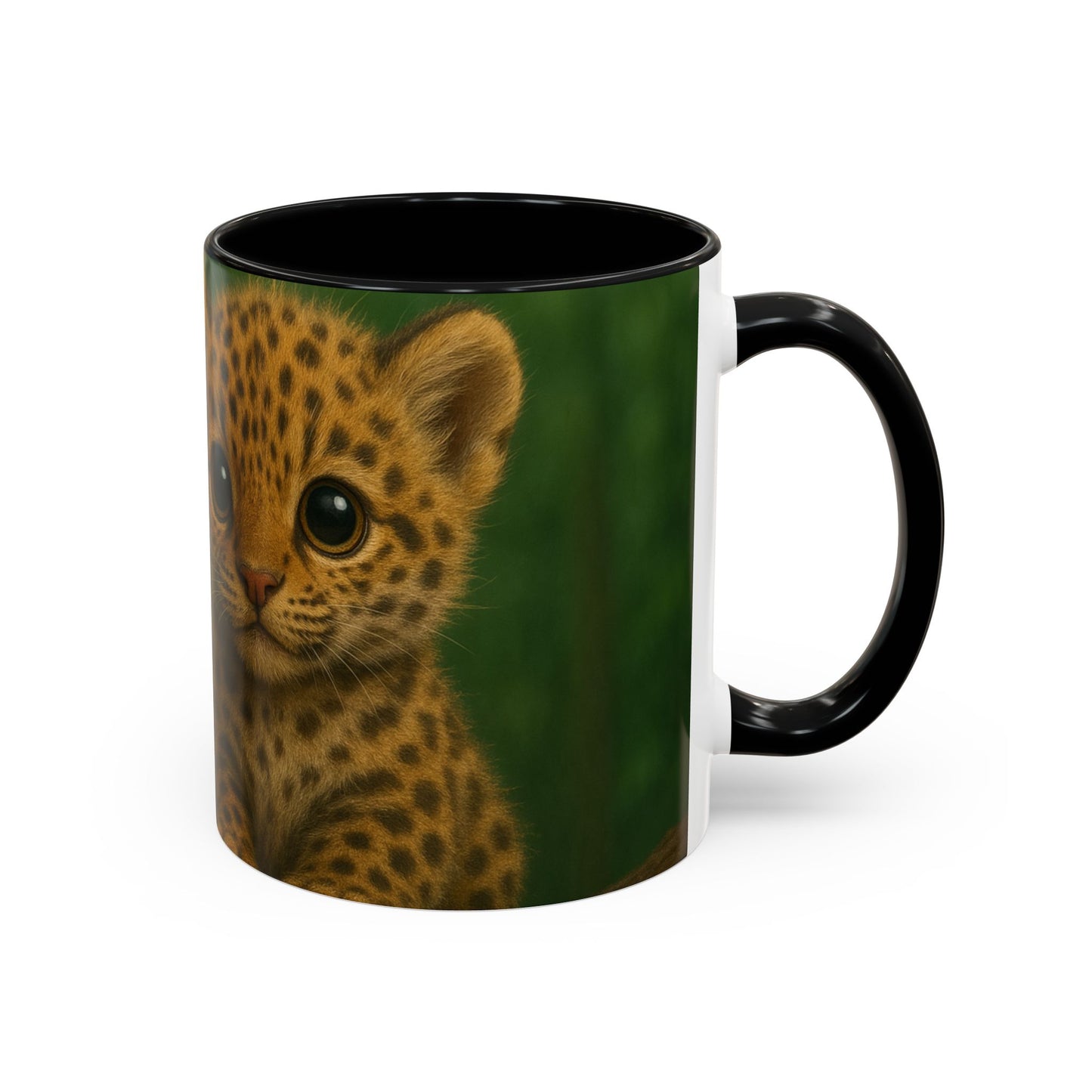 Accent Color Coffee Mug (11, 15oz), 8 Colors - Baby Jaguars