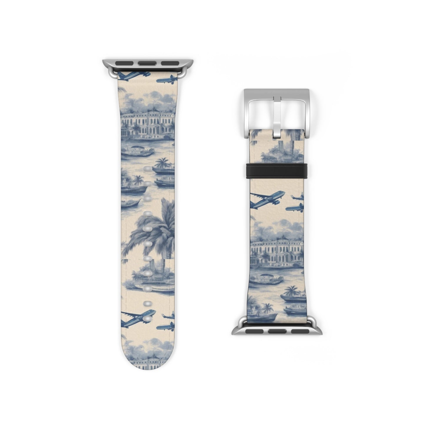 Apple Watch Band - Travel Toile Blues