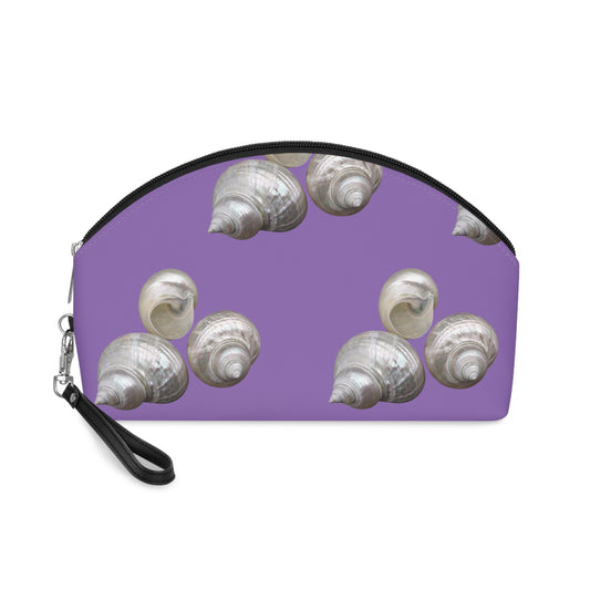 Makeup Bag - White Nautilus Trio. lt. purple