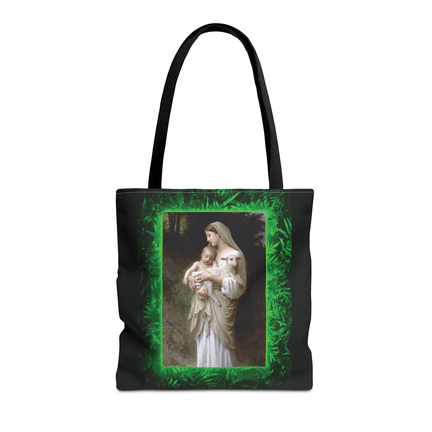 Religious Mary, Jesus and Lamb Tote Bag - 3 Sizes