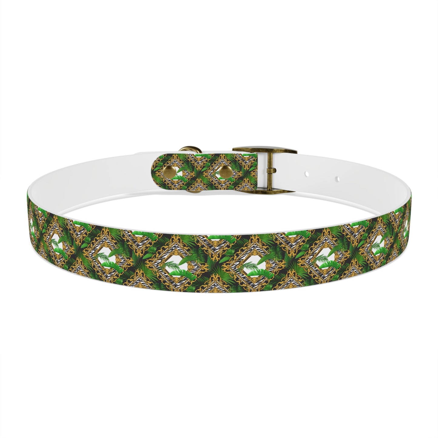 Dog Collar - Jungle Luxe White