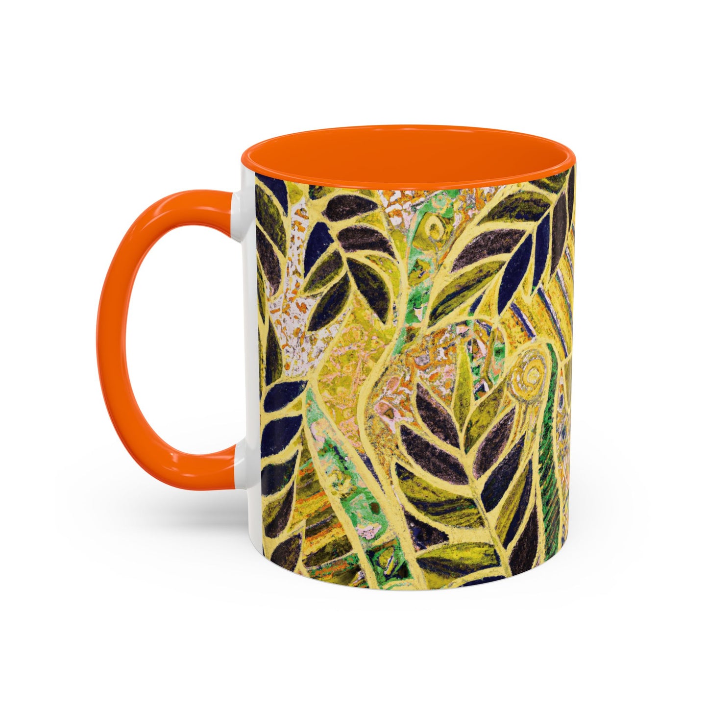 Accent Color Coffee Mug (11, 15oz), Amazon Whimsy/Yellow, Various Colors