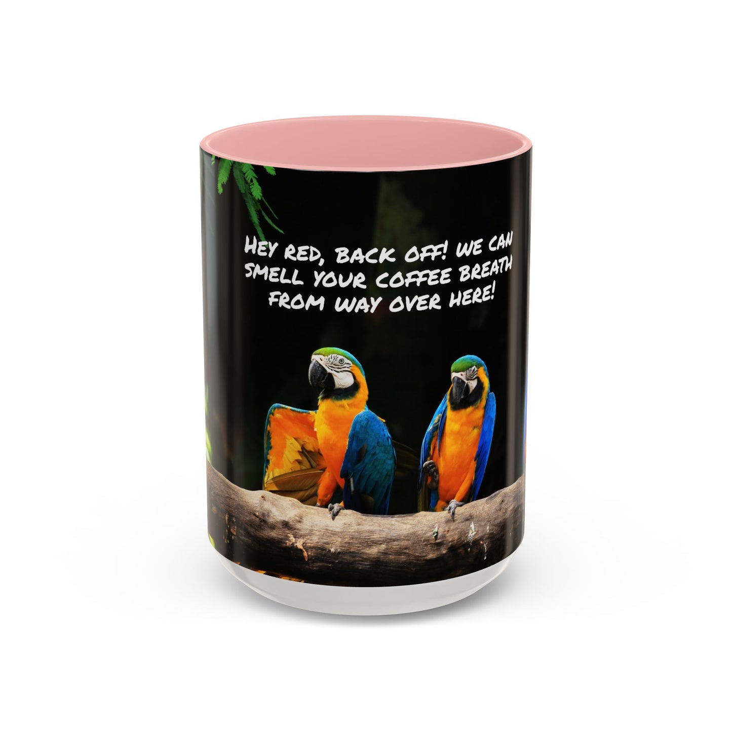 Parrot Accent Coffee Mug (11, 15oz), 8 Colors - Coffee Breath