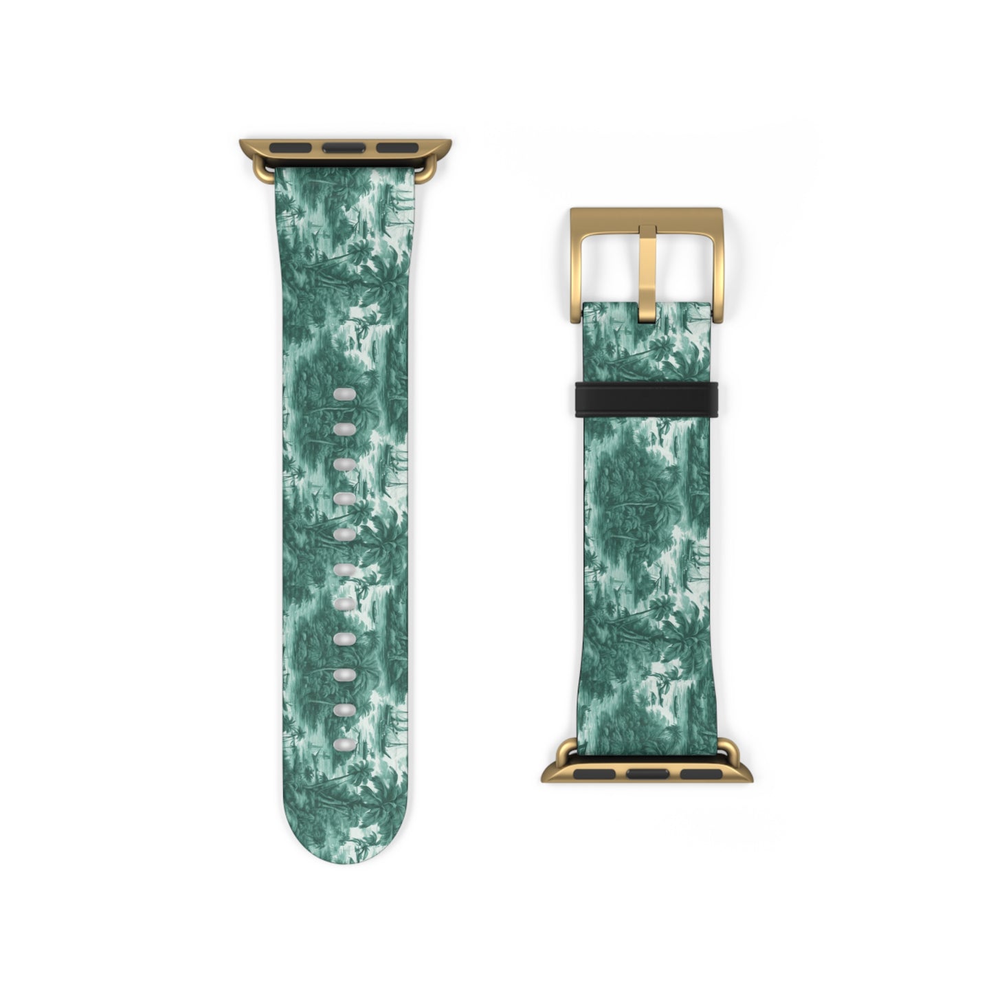 Apple Watch Band - Tropical Toile, evergreen