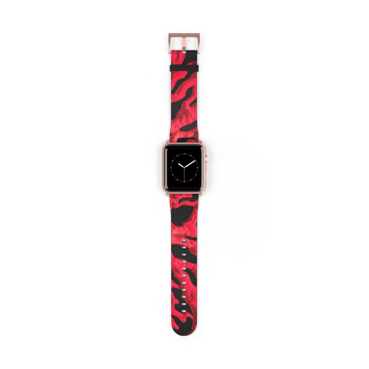 Apple Watch Band - Red Coral, black background