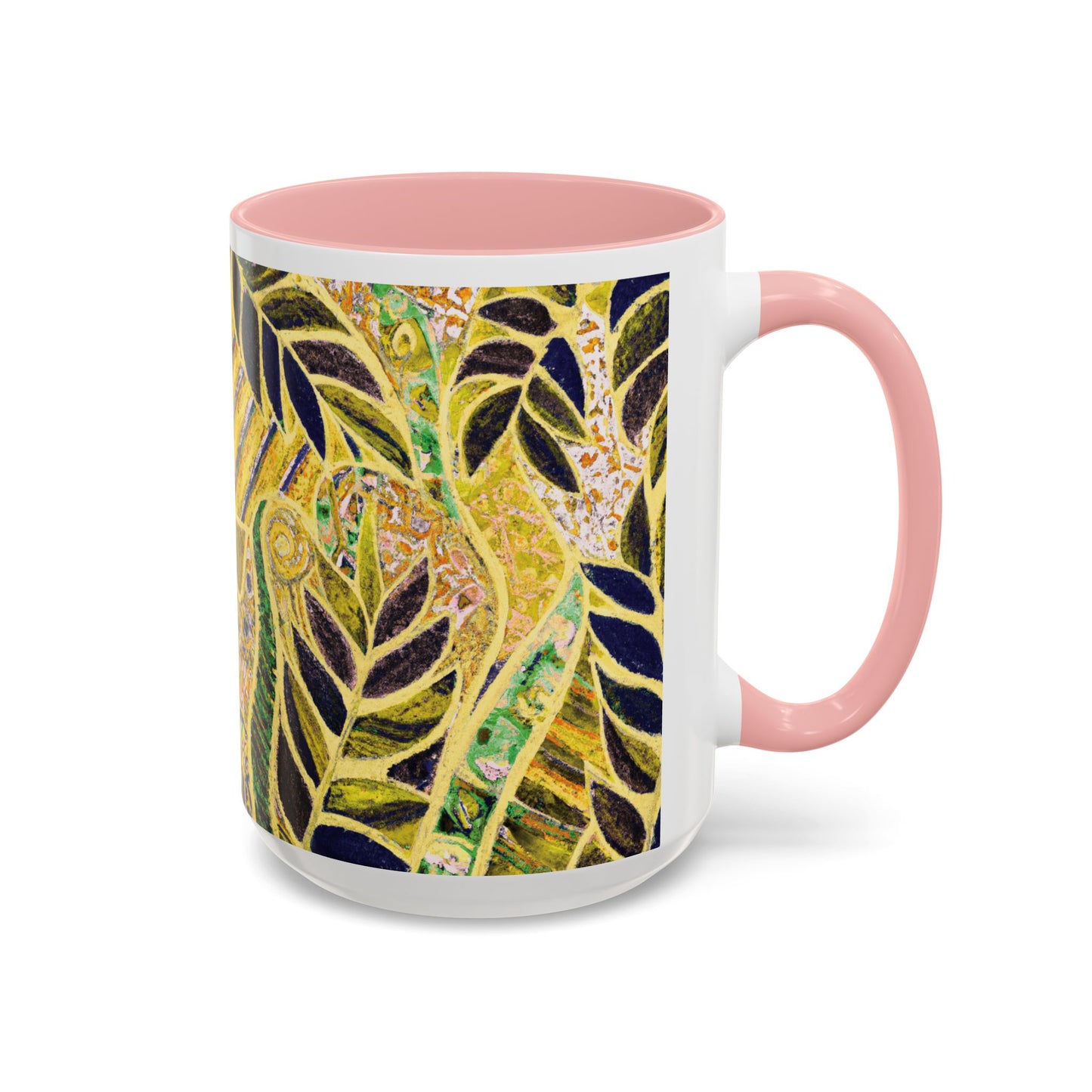 Accent Color Coffee Mug (11, 15oz), Amazon Whimsy/Yellow, Various Colors