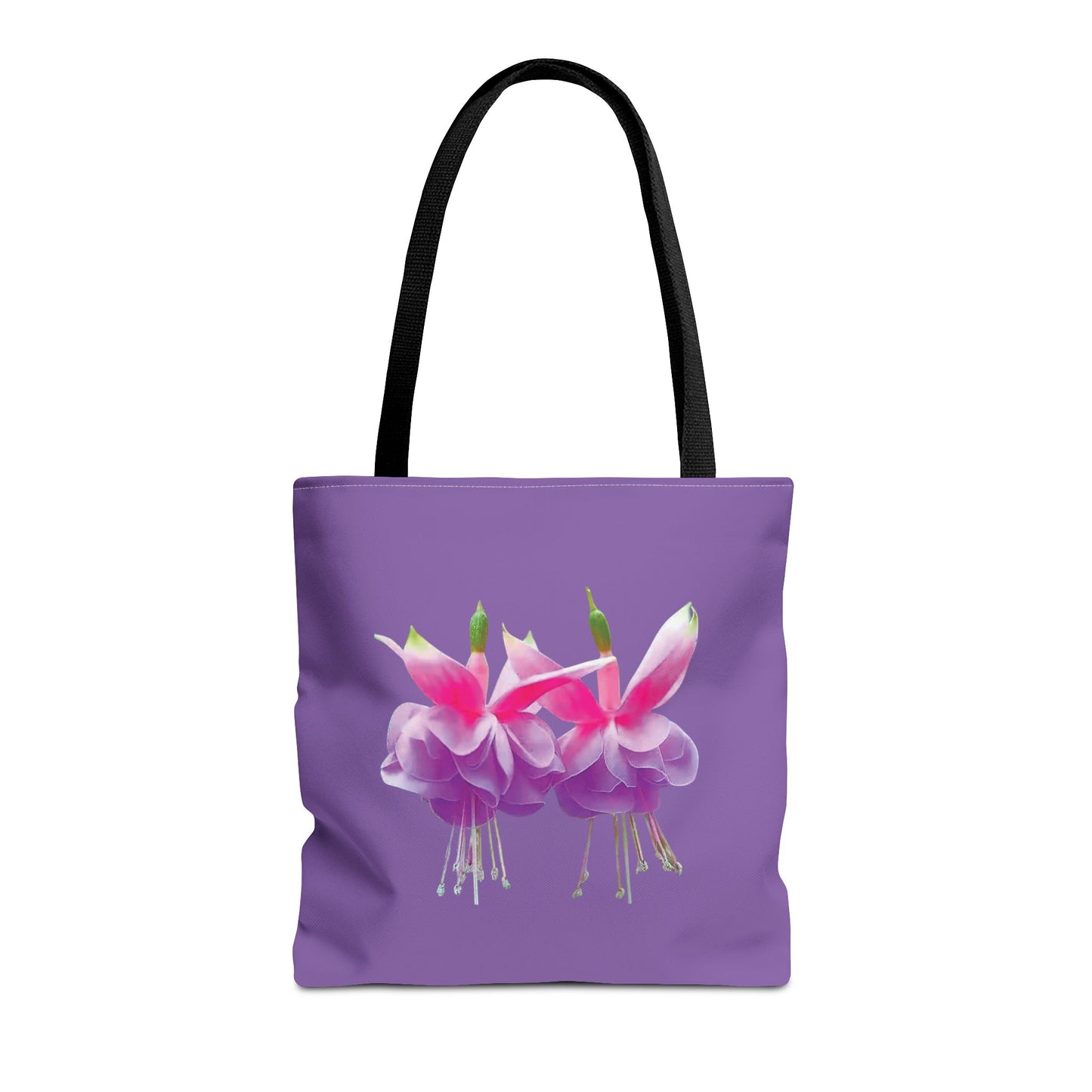 Tropical Real Two Fuchsias/Lt. Purple Tote Bag - 3 Sizes