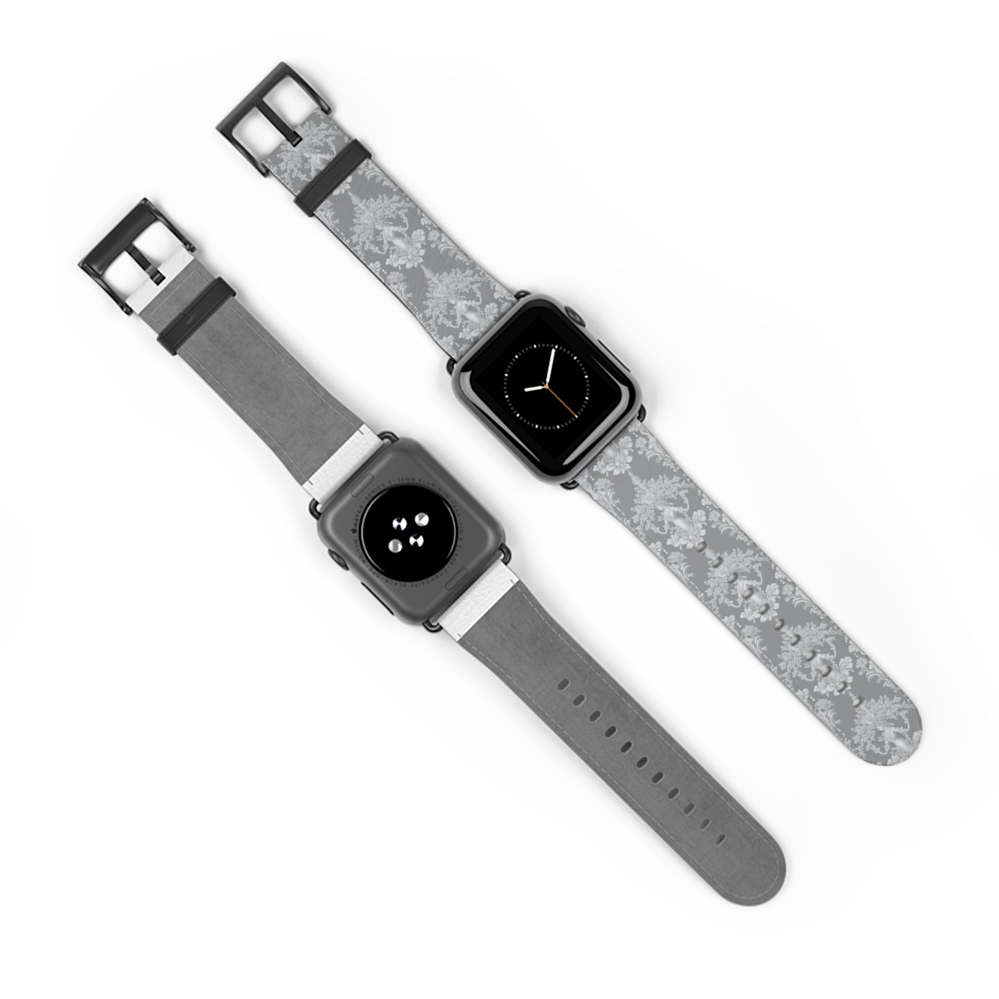 Apple Watch Band - Pearl Lady Toile, slate