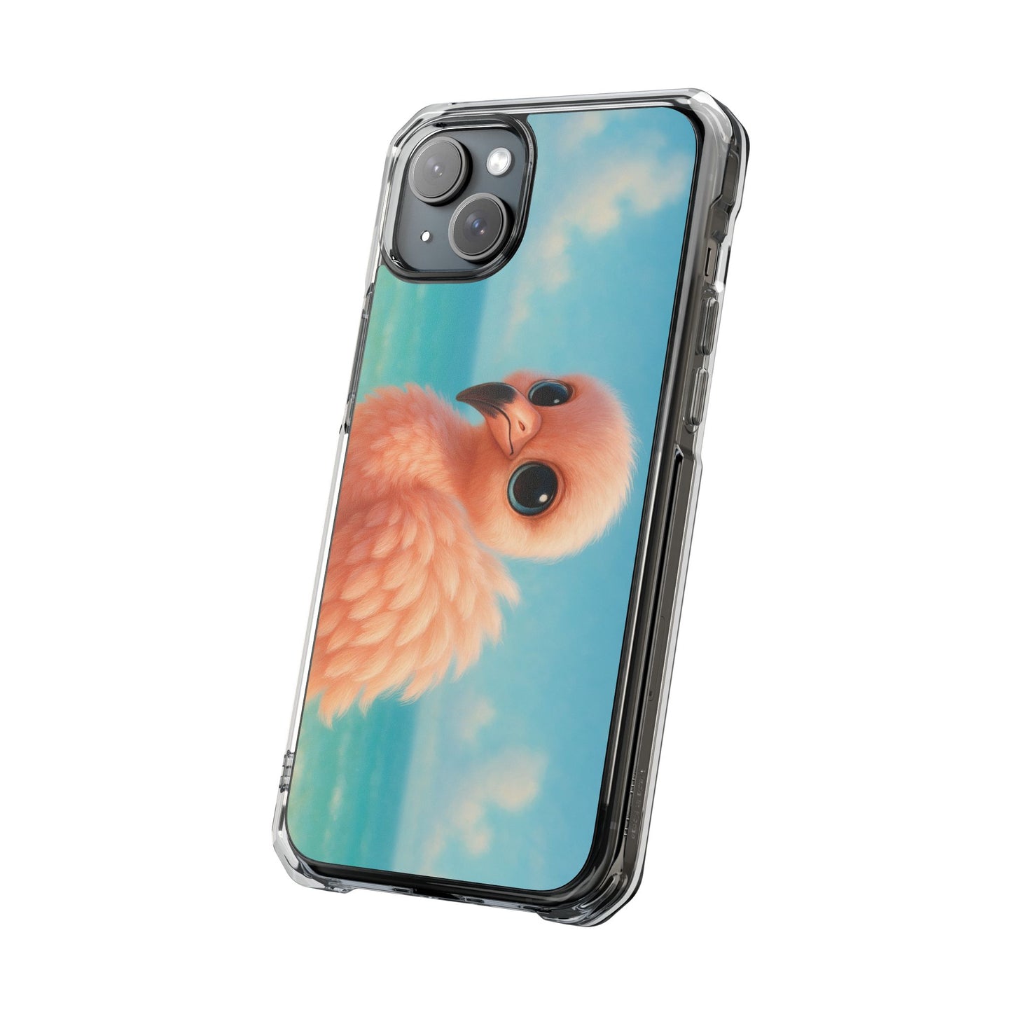 Baby Flamingo Magnetic Clear Phone Case, Many Models