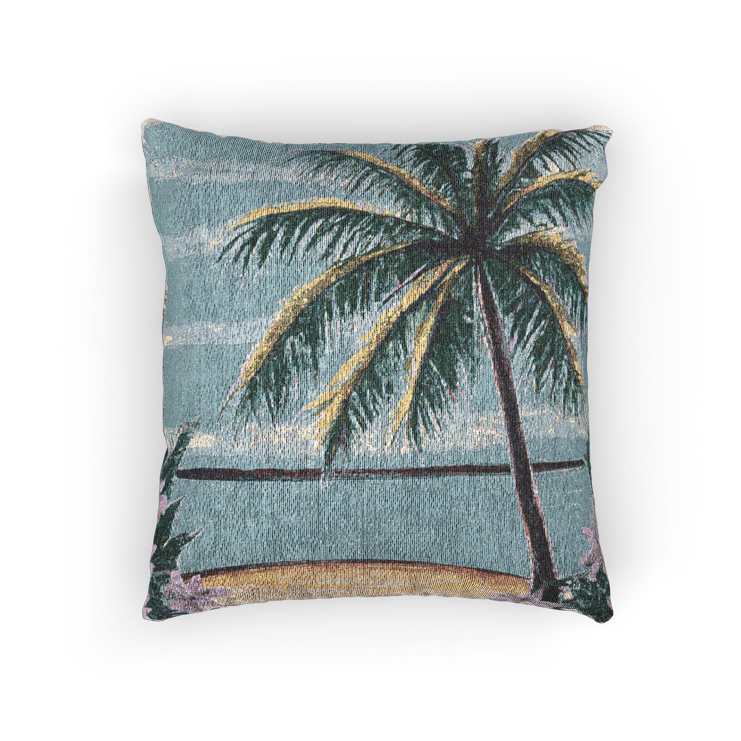 Woven Pillow, 17"W x 18"L - Calm Beach