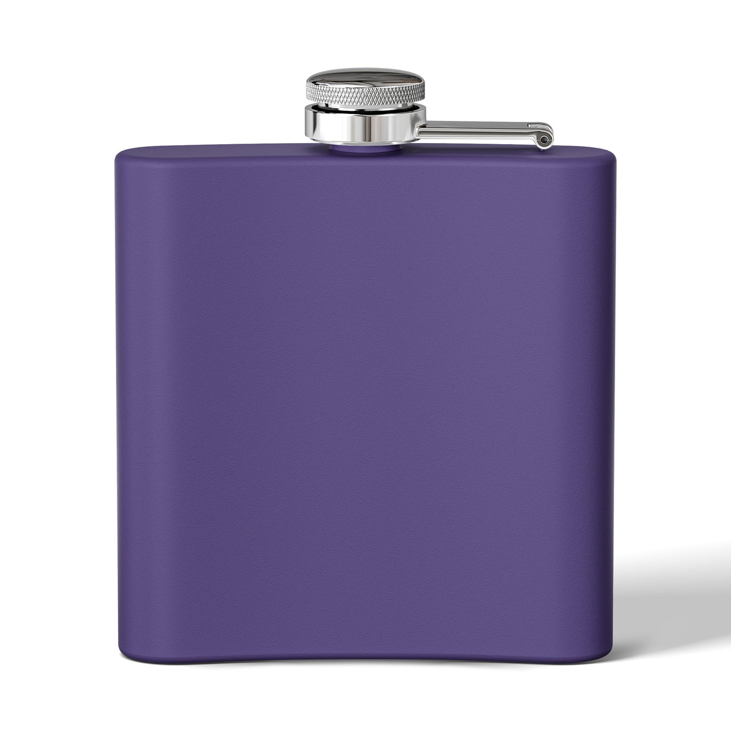 Tropical Stainless Steel 6 oz. Flask, Many Colors  – Real Lavender Pearl & Shell