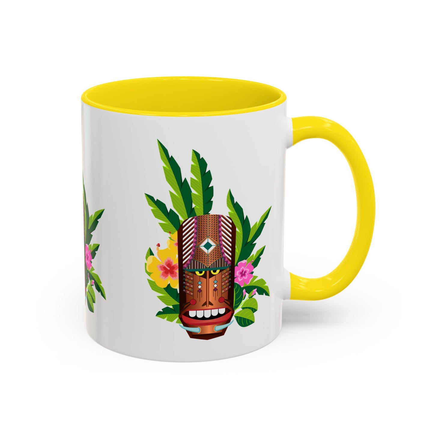 Accent Coffee Mug (11, 15oz), 8 Colors - Tiki Boss Loika