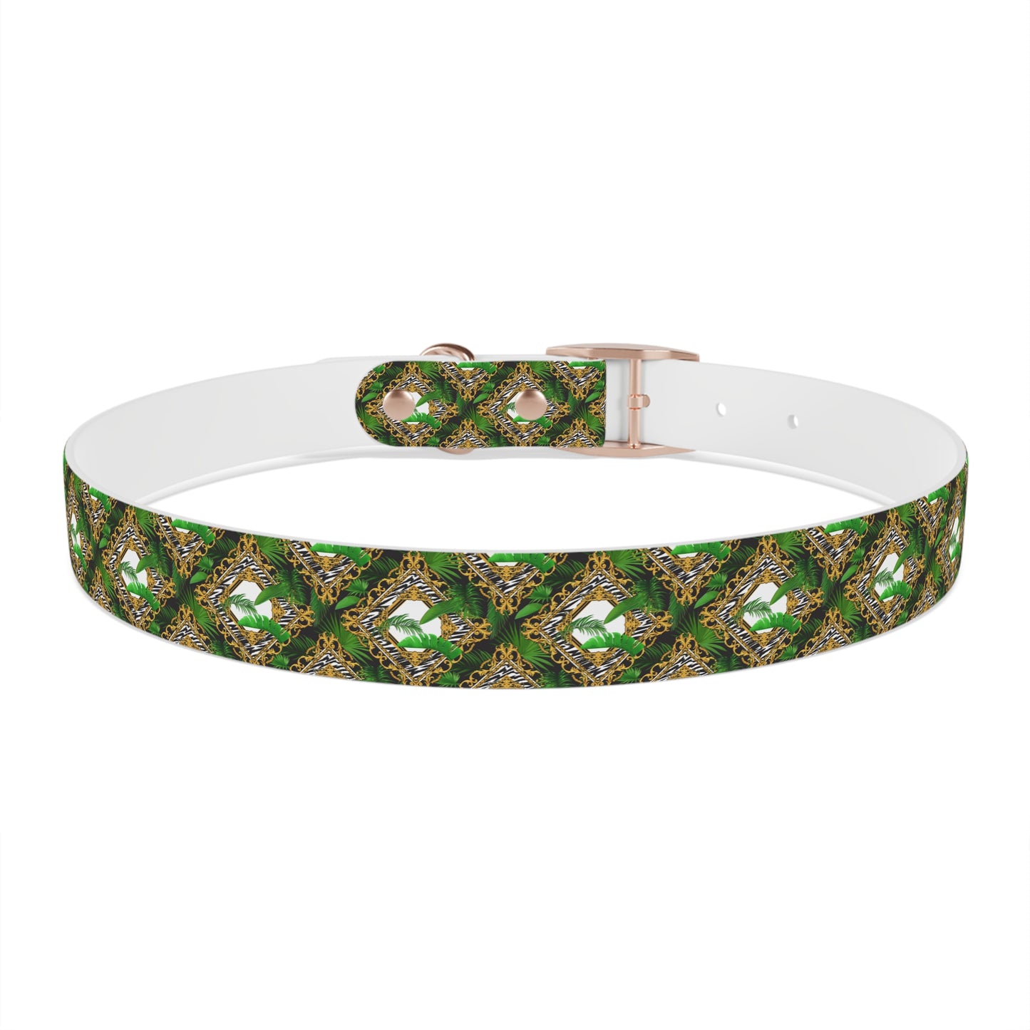 Dog Collar - Jungle Luxe White