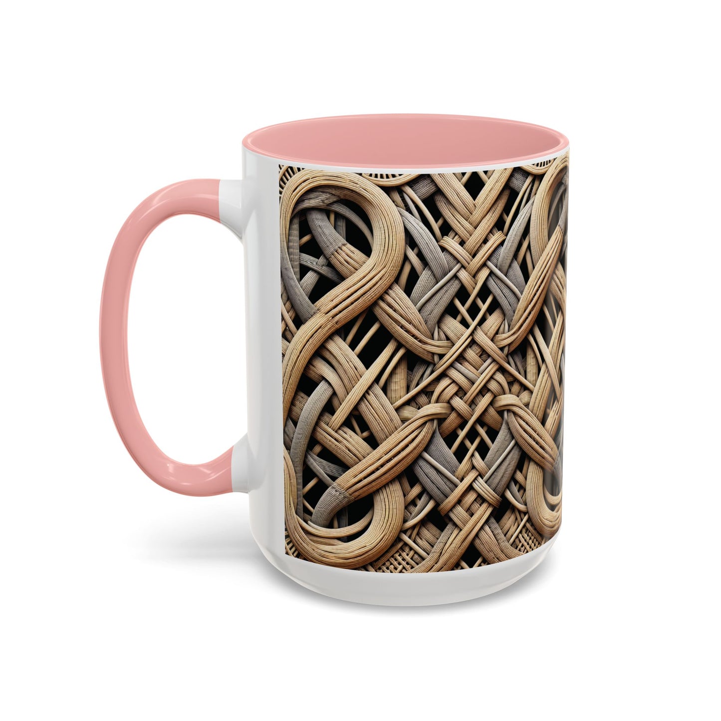 Accent Coffee Mug (11, 15oz), 8 Colors - Beach Wicker