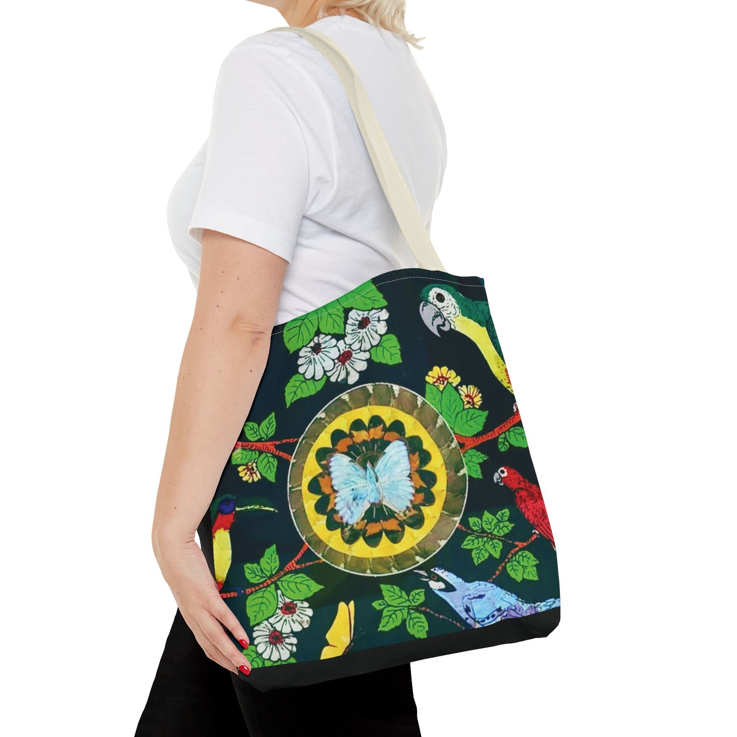 Parrots & Butterfly/Real Wings Tote Bag - 3 Sizes