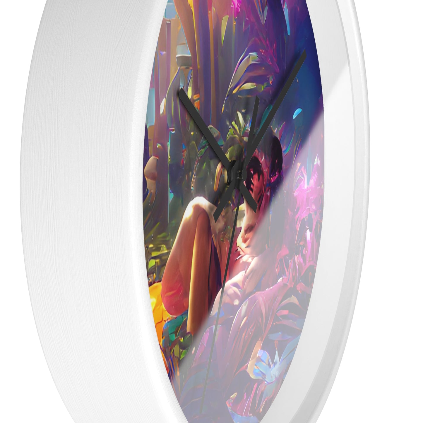 Wall Clock, "Secret Midnight Kiss in Hidden Tropical Garden"