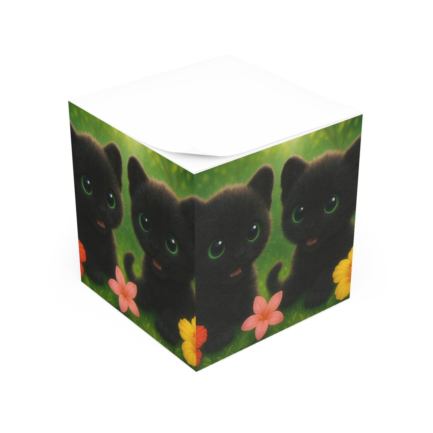 Note Cube - Baby Black Panthers