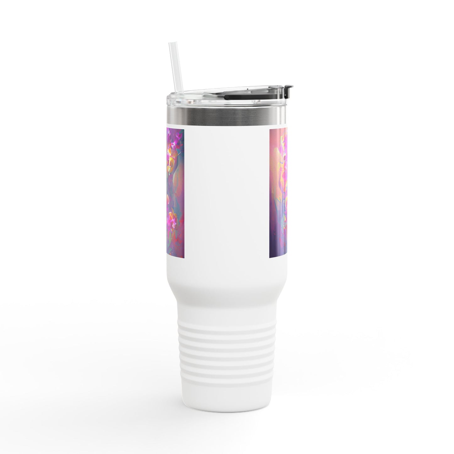 Fantasy Orchids nsulated Travel Mug - 40oz - Perfect for Outdoor Adventures