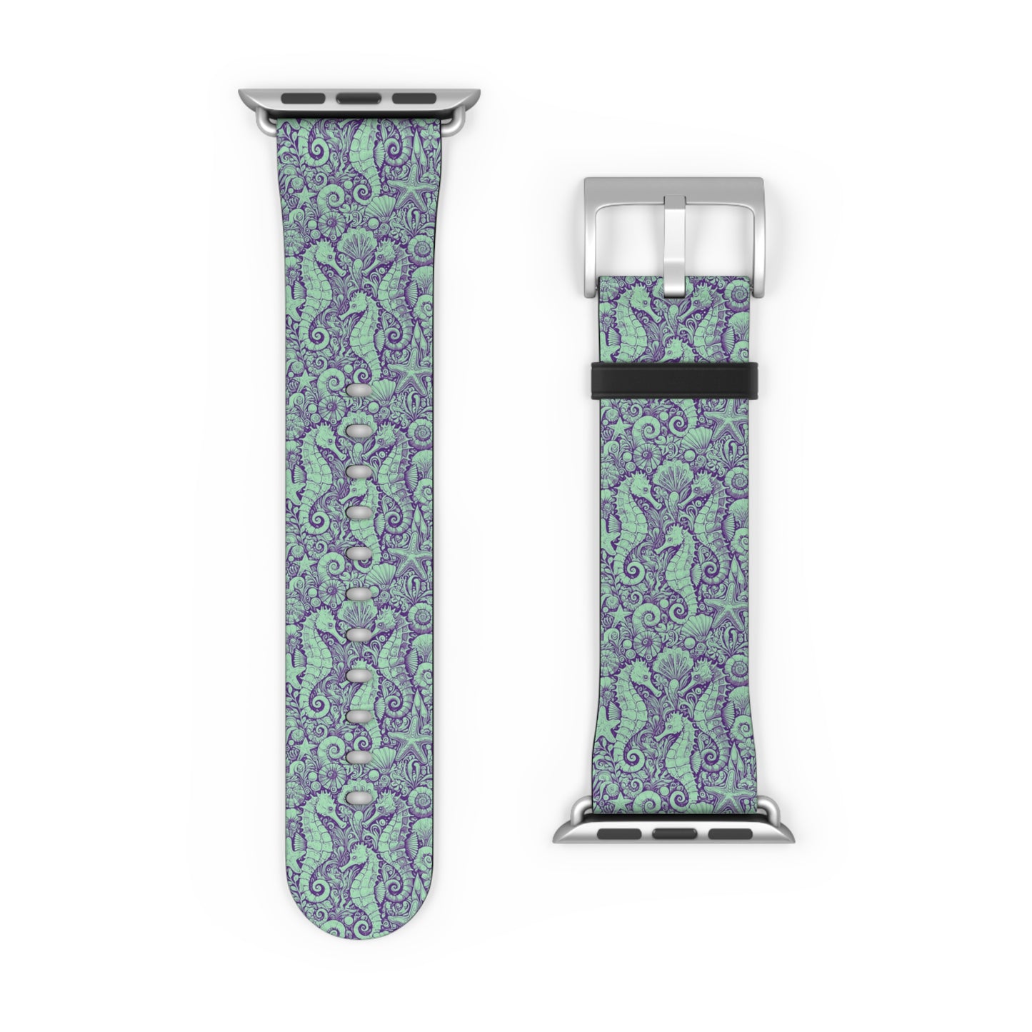 Apple Watch Band - Tropical Seahorse Trio, Minty
