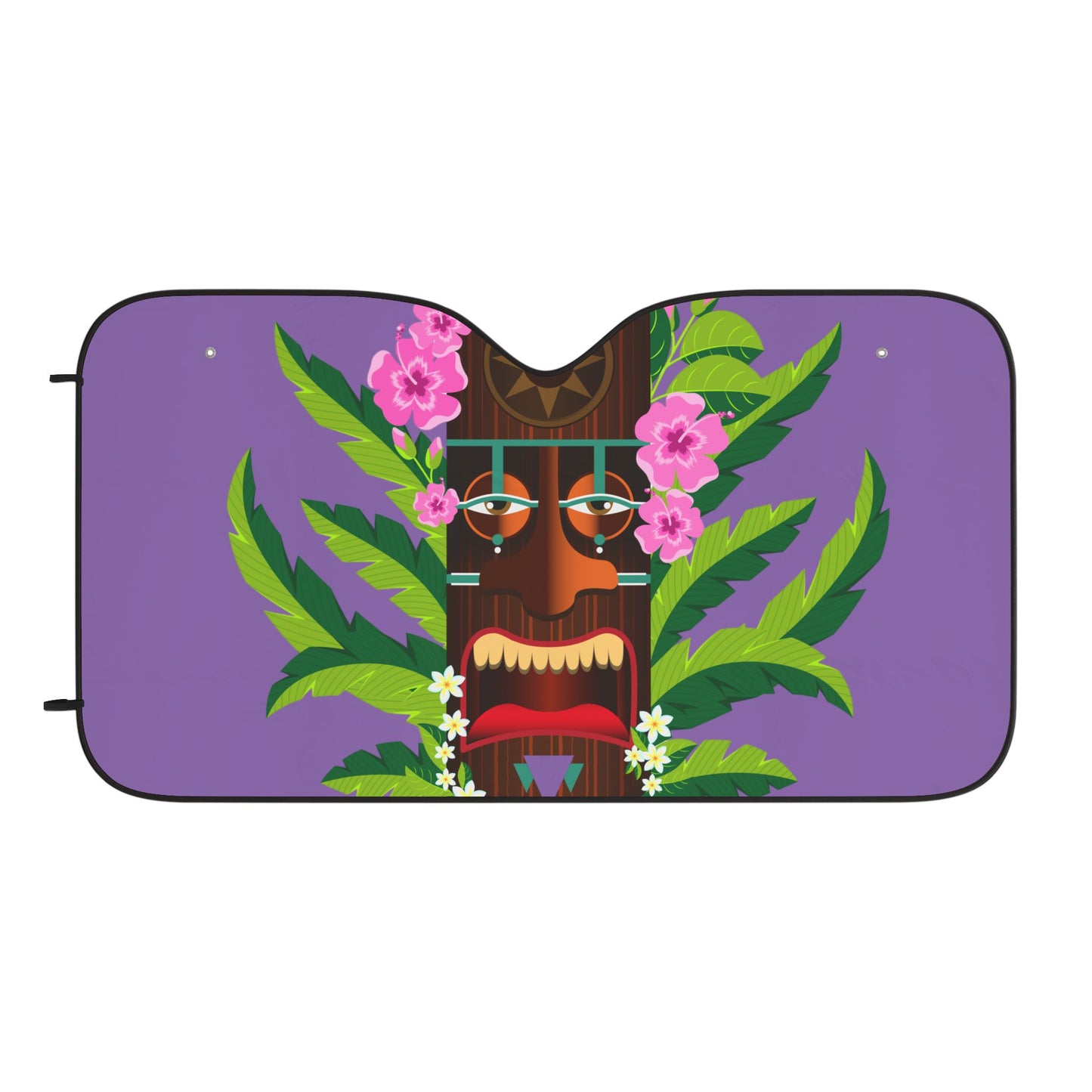 Tropical Car Sun Shades / Tiki Boss Nani, light purple