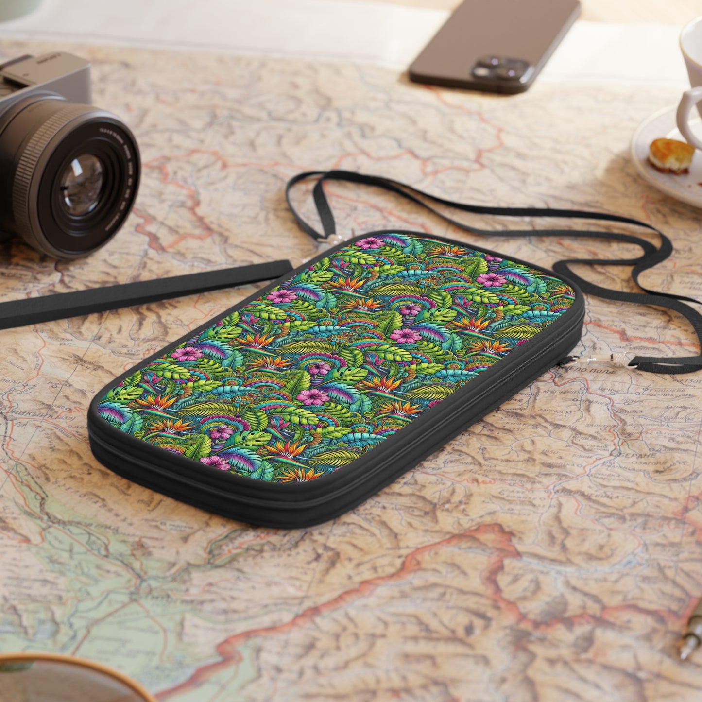 Passport Wallet – Perfect for Travelers & Adventurers / Rainforest Blooms