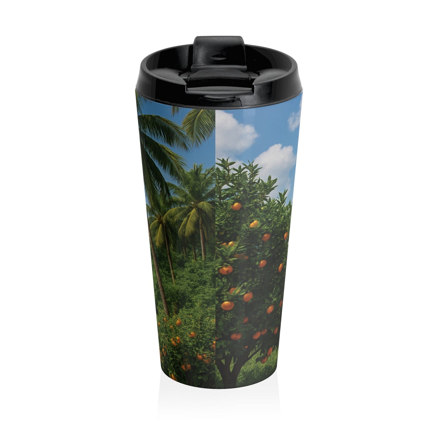 15 oz. Stainless Steel Travel Mug / Tropical Grove