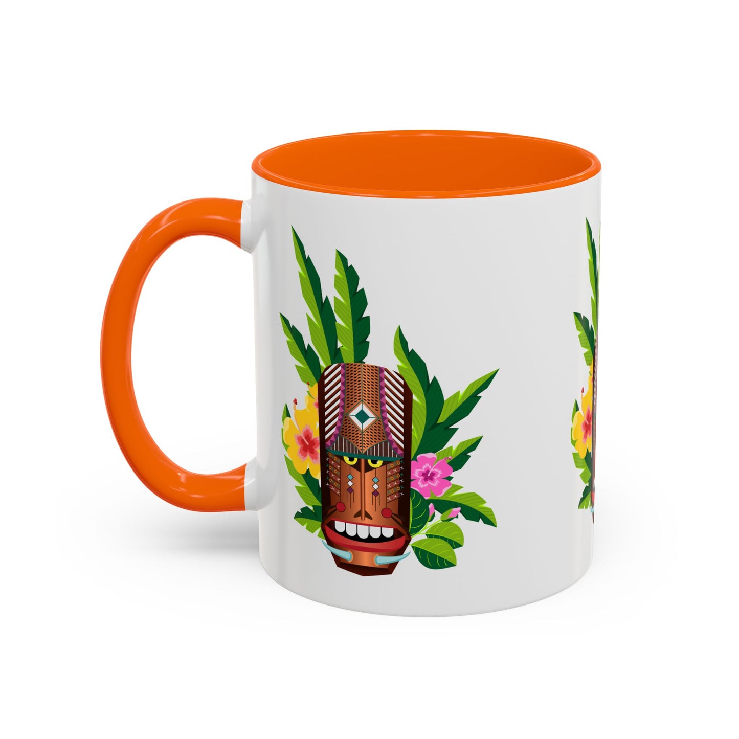 Accent Coffee Mug (11, 15oz), 8 Colors - Tiki Boss Loika