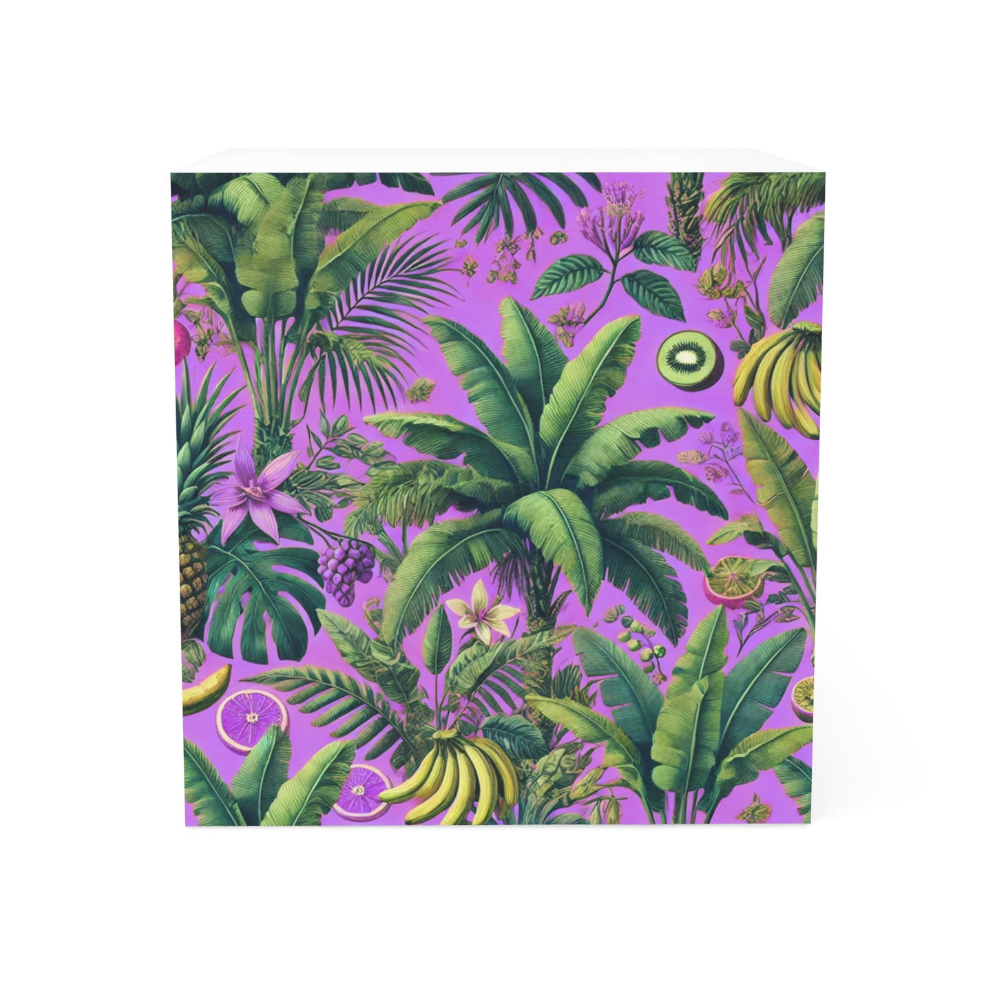 Note Cube - More Tropical Fruit, Dark Lilac