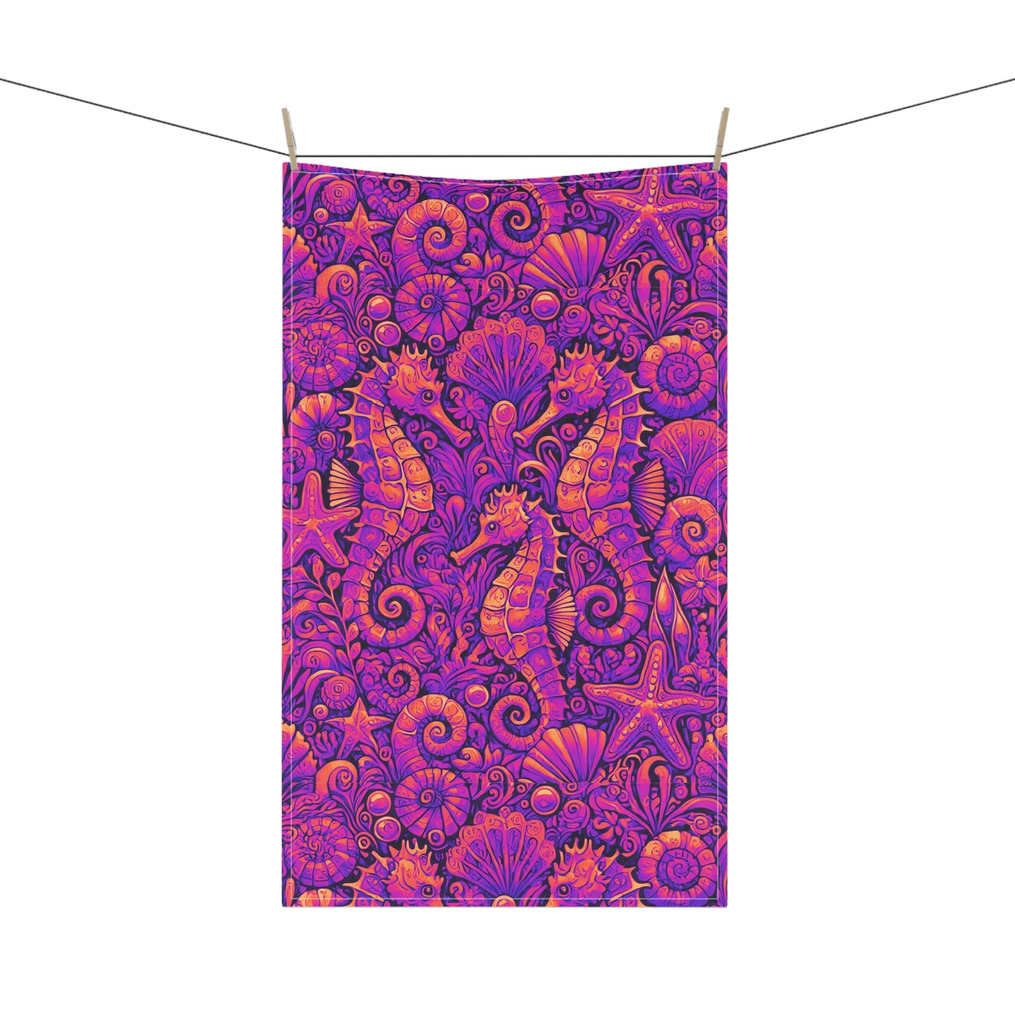 Tea Towels (cotton, poly), Seahorse Trio, Pop