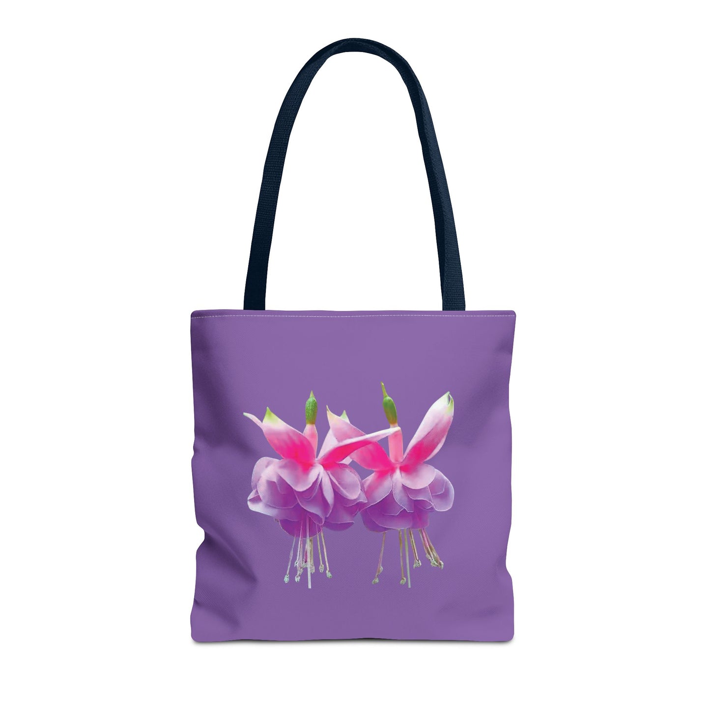 Tropical Real Two Fuchsias/Lt. Purple Tote Bag - 3 Sizes