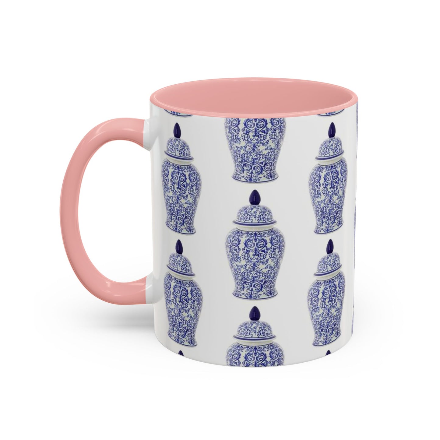 Accent Coffee Mug (11, 15oz), Blue Ginger Jar, Various Colors