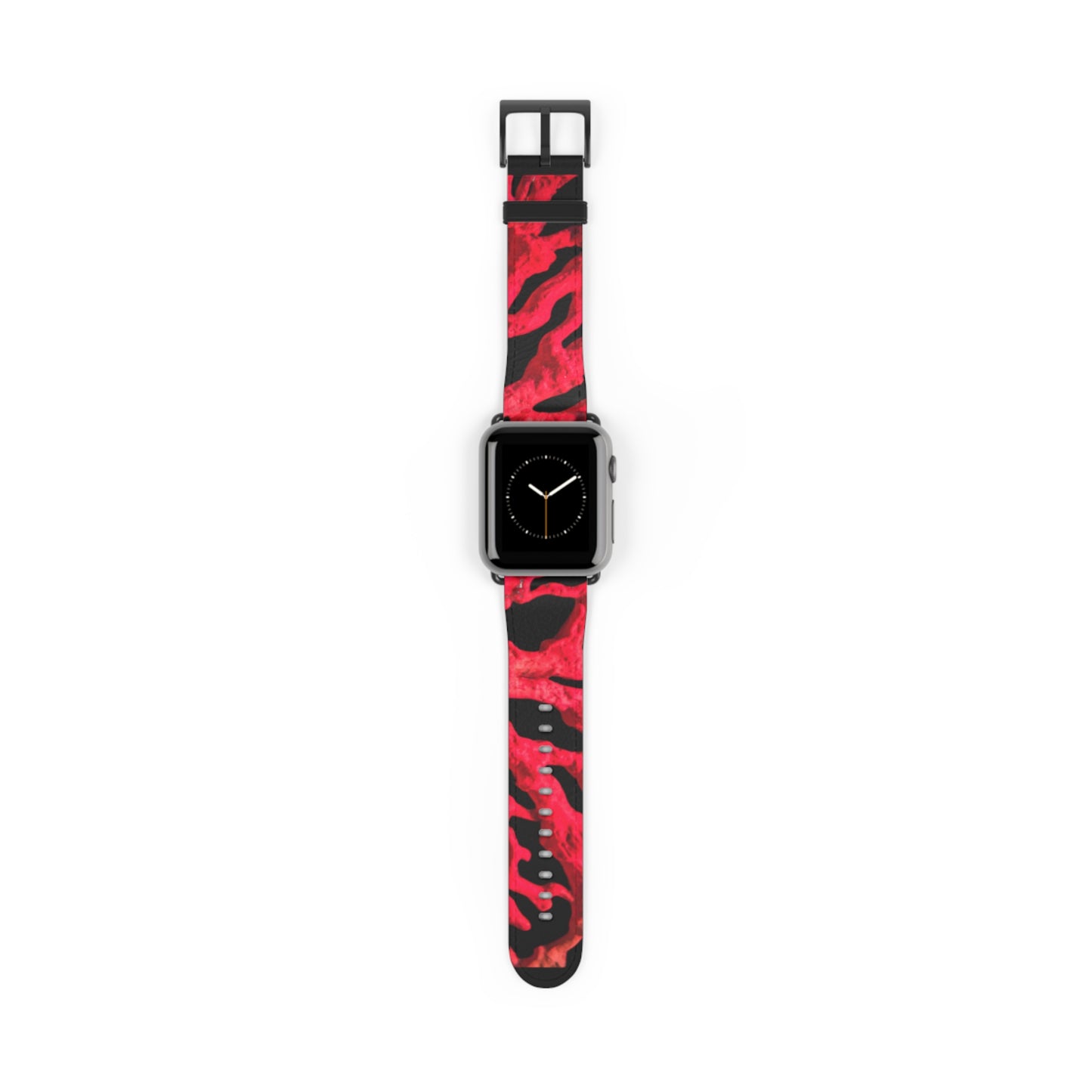 Apple Watch Band - Red Coral, black background