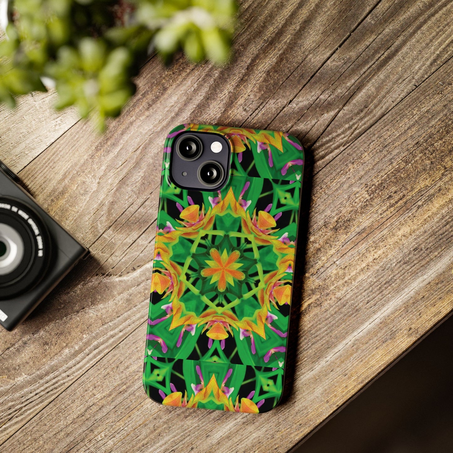 Slim Phone Cases - Orchid Kaleidoscope #2