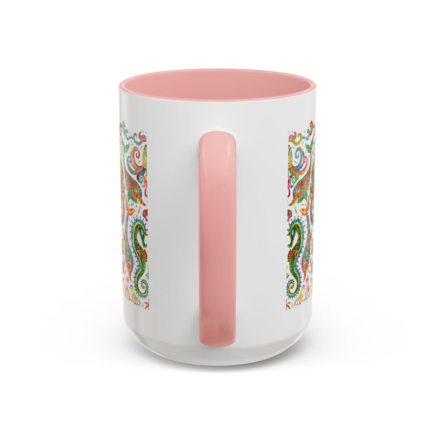 Accent Coffee Mug | Tropical-Inspired Drinkware / Colorful Mermaid Kingdom