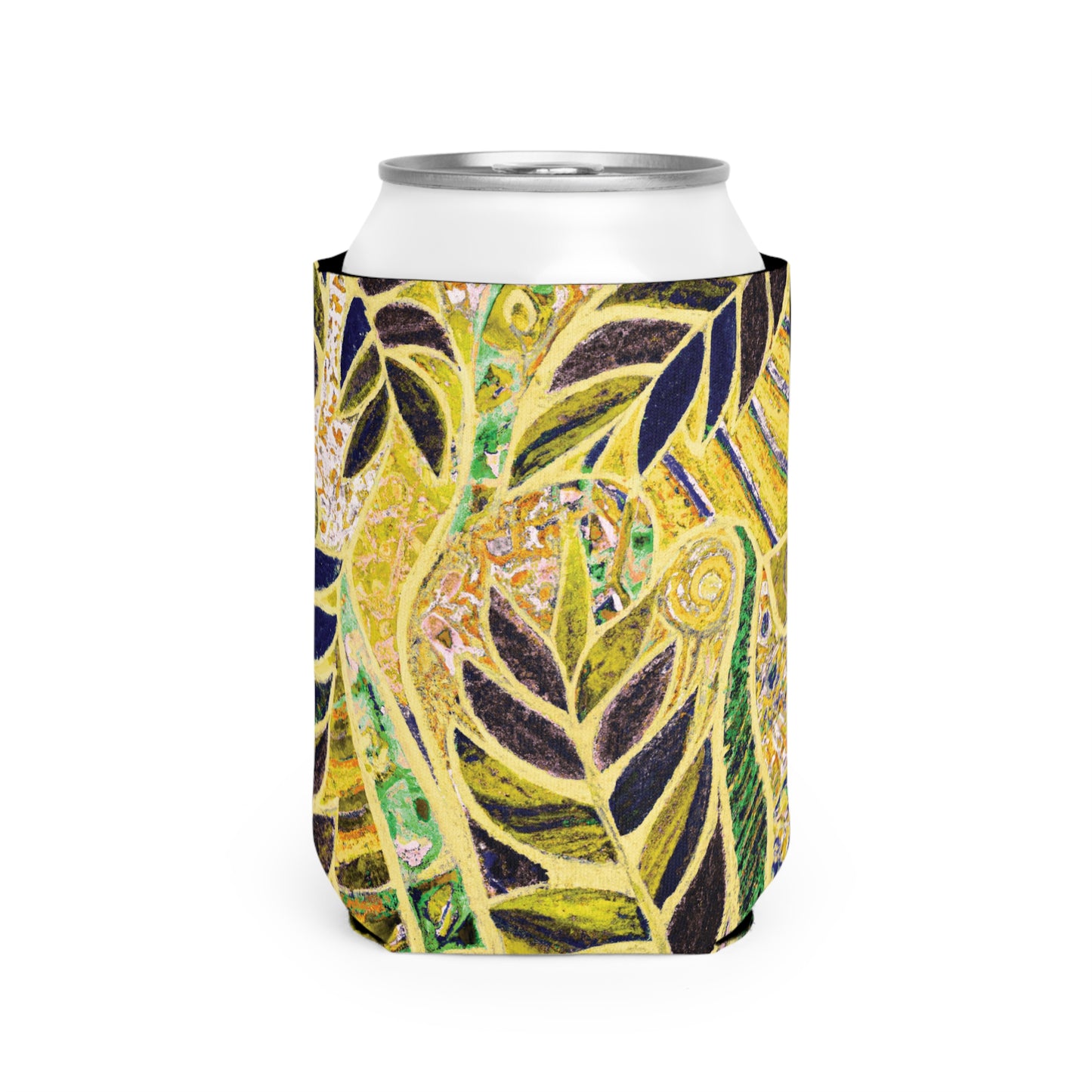 Amazon Whimsy/Yellow Can Cooler Sleeve - Perfect for Outdoor Picnics
