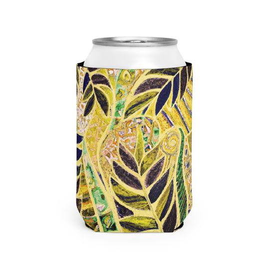 Amazon Whimsy/Yellow Can Cooler Sleeve - Perfect for Outdoor Picnics