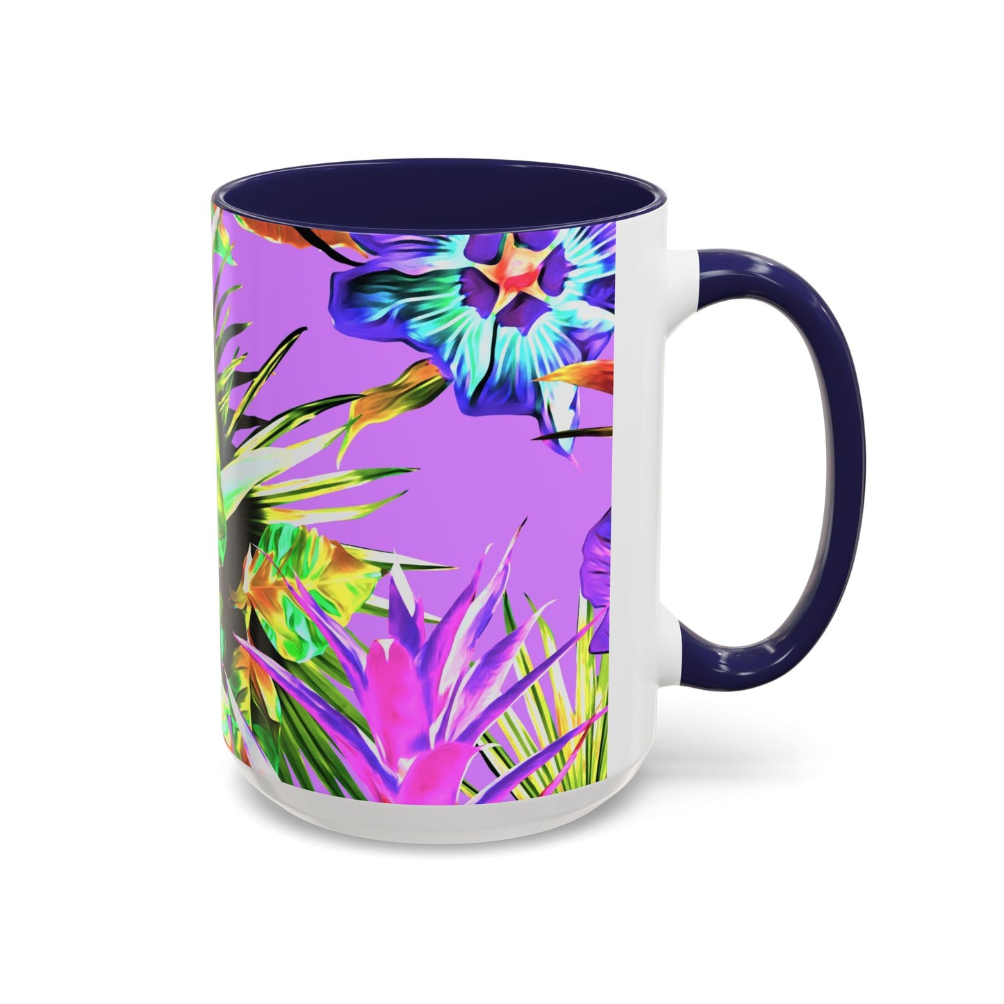 Accent Coffee Mug (11, 15oz), Plant Palooza, purple / Various Colors