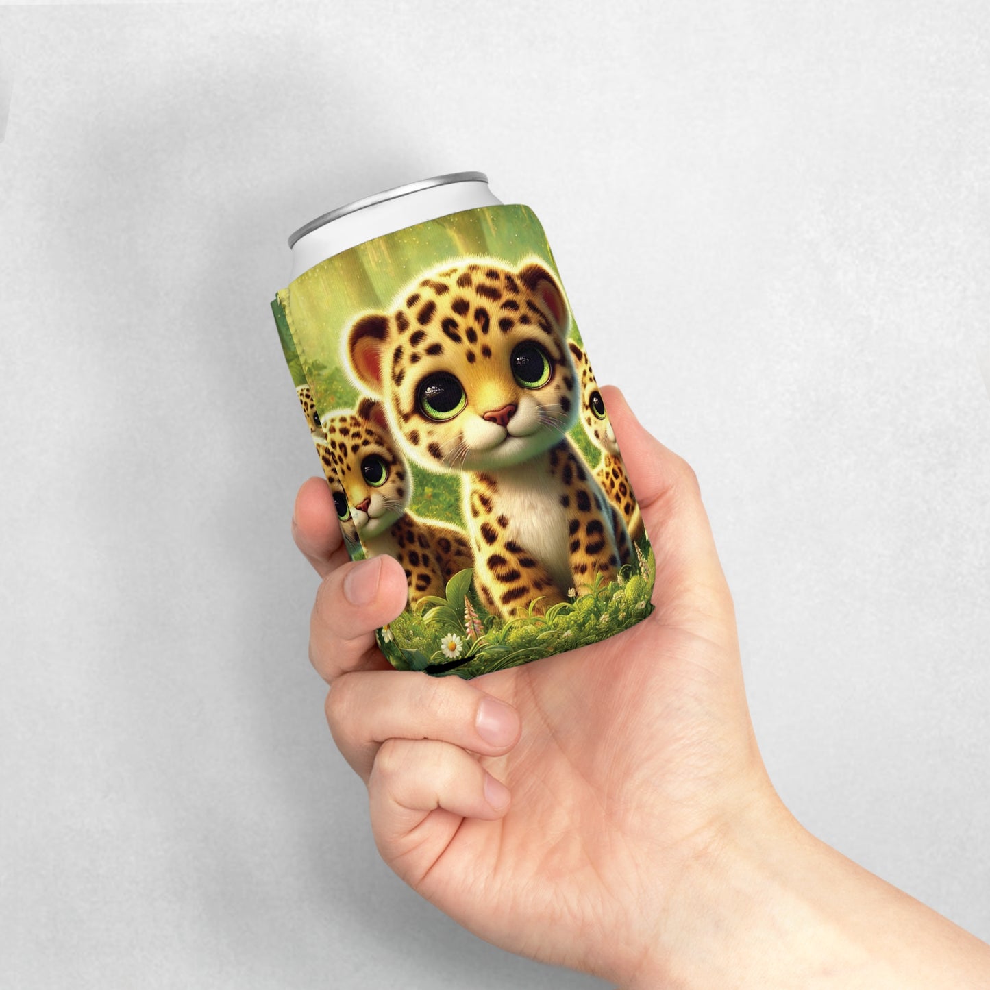 Baby Jaguars Can Cooler Sleeve - Perfect for Outdoor Picnics