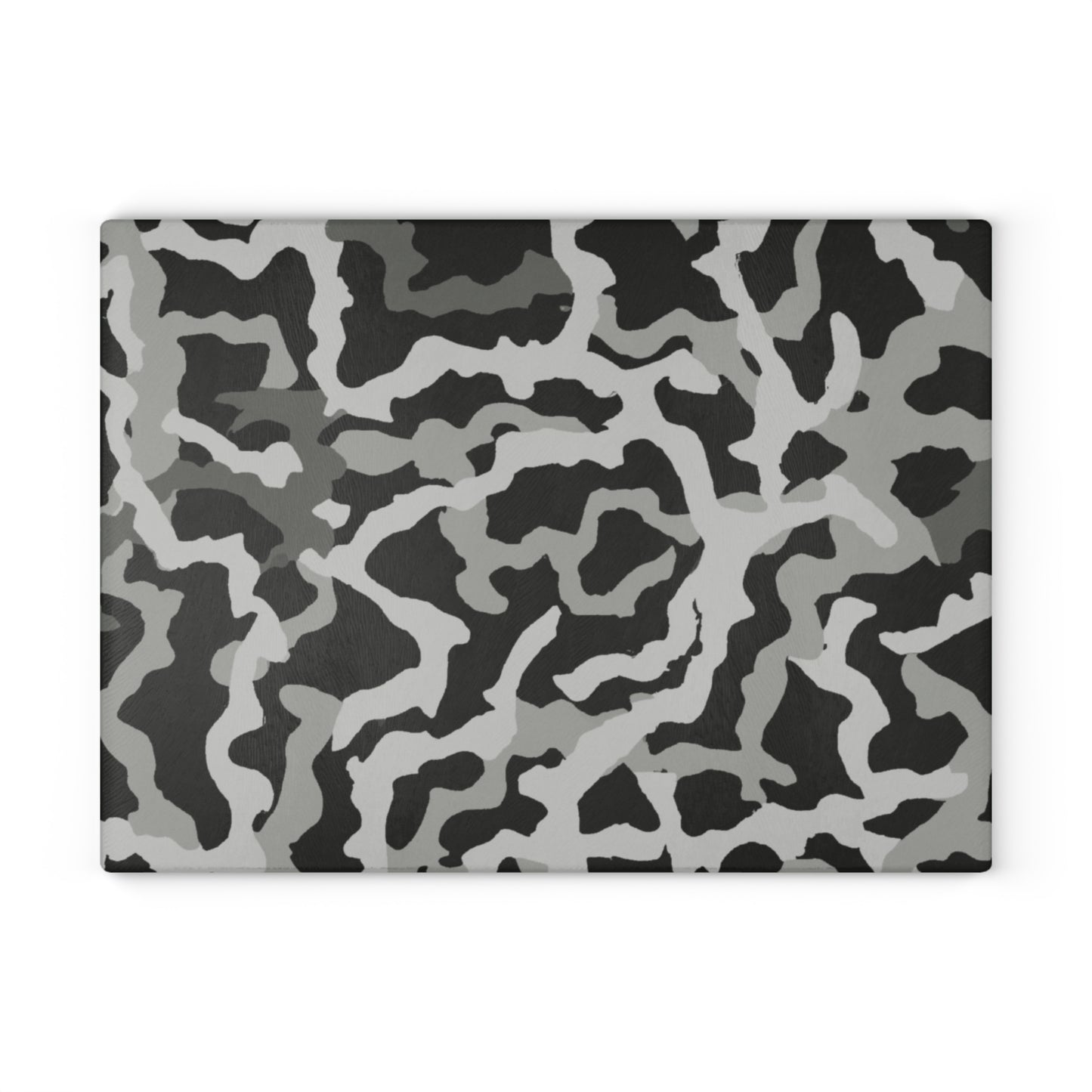 Glass Cutting Board, 2 sizes - Coral Threads/Noir