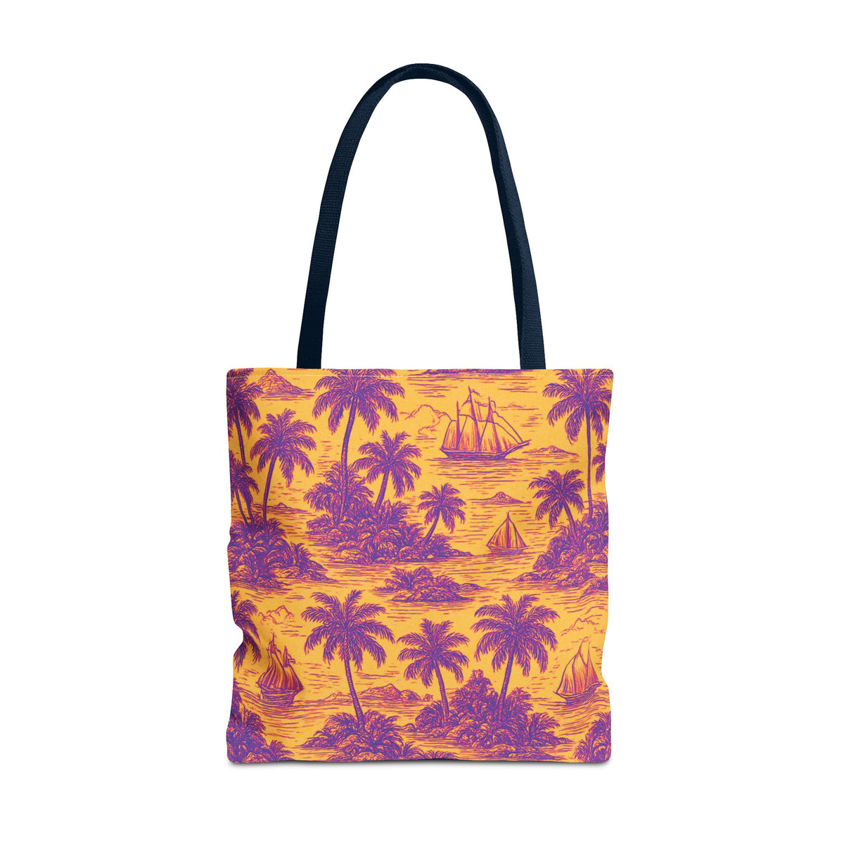 Faraway Toile/Pop Tote Bag - 3 Sizes
